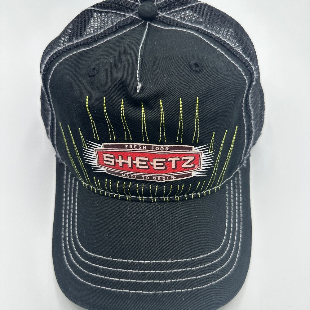 New Sheetz Fresh Food Logo Adult Black Adjustable Baseball Cap Hat Cap One Size